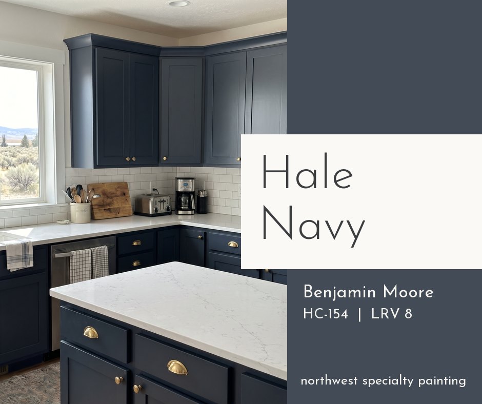 Navy kitchen cabinets painted Benjamin Moore Hale Navy HC-154 with brass hardware Navy kitchen cabinets painted Benjamin Moore Hale Navy HC-154 with brass hardware