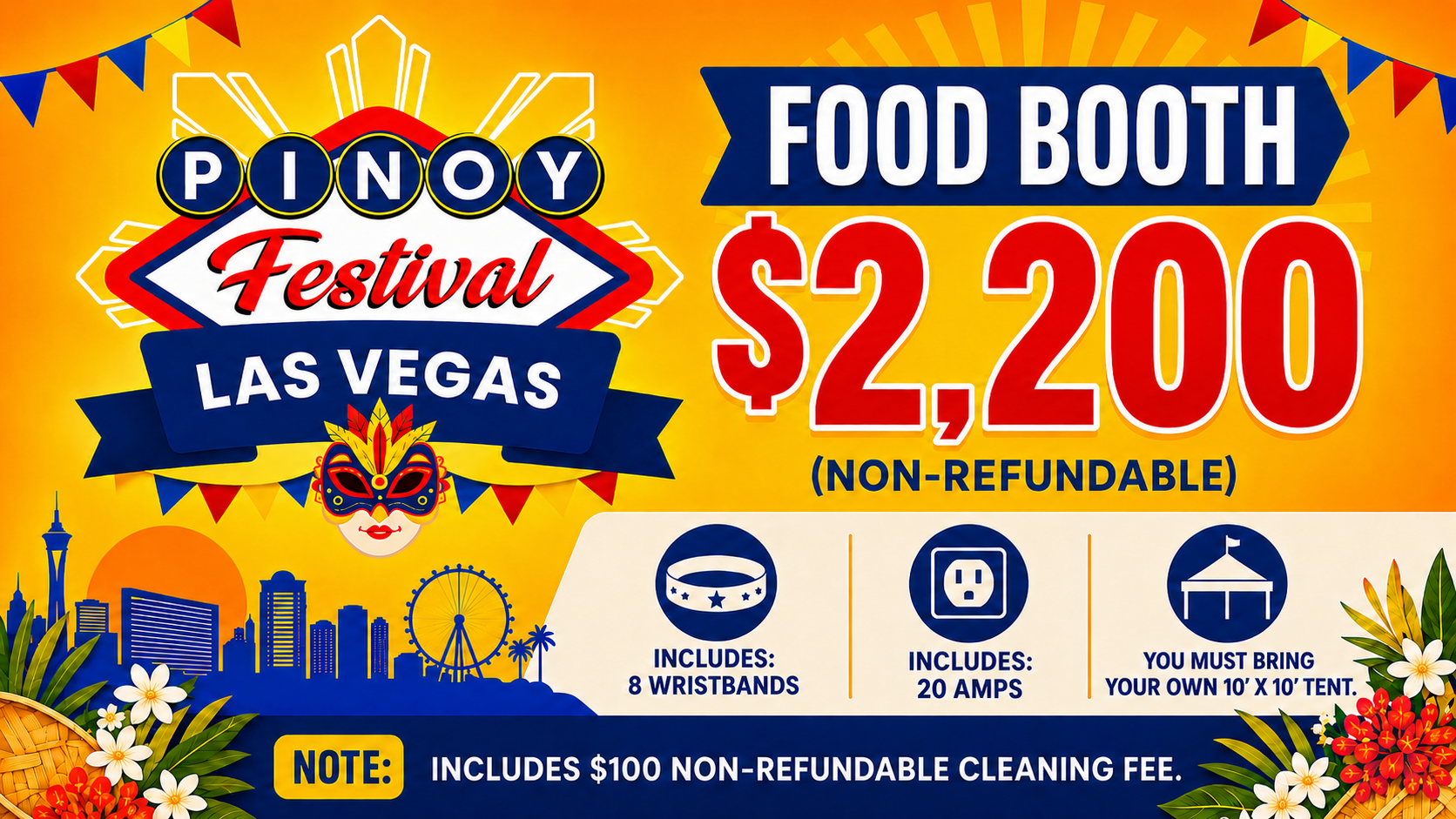 Food Booth — $2,200