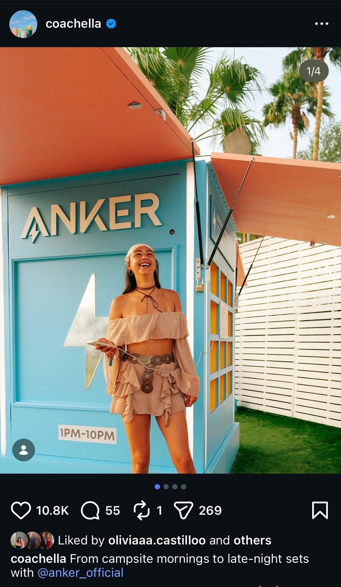 Green grass and pop-ups at Coachella