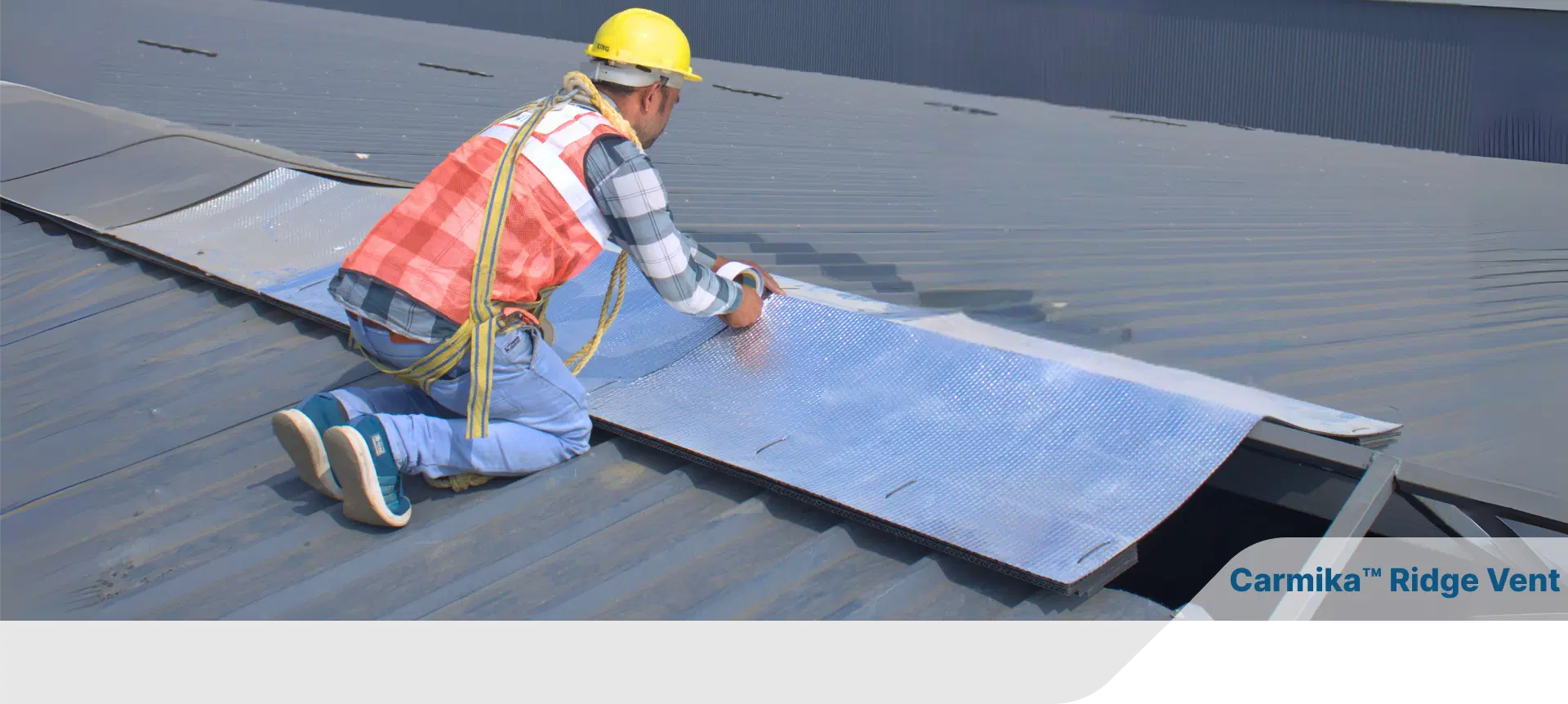 Carmika Ridge Vent - Passive Ventilation for Metal Roofs