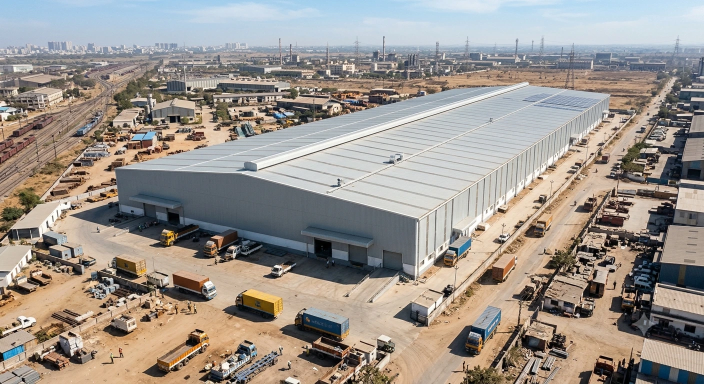 Hero: PEB warehouse roof