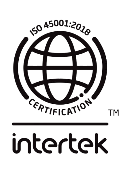 ISO 45001:2018 certified by Intertek