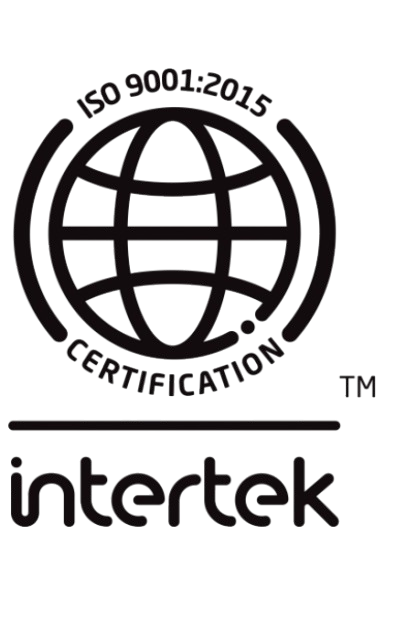ISO 9001:2015 certified by Intertek