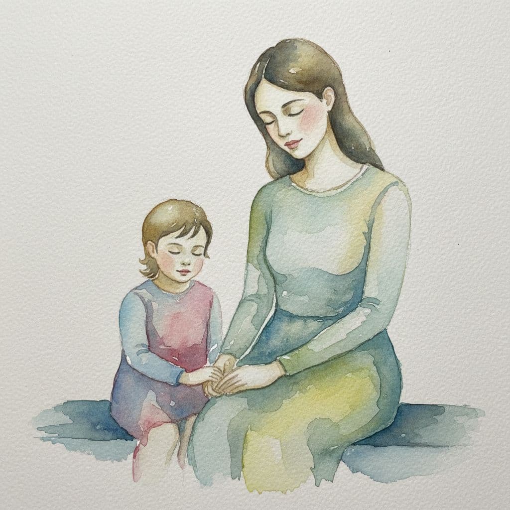 mother and child holding hands and praying mother and child holding hands and praying