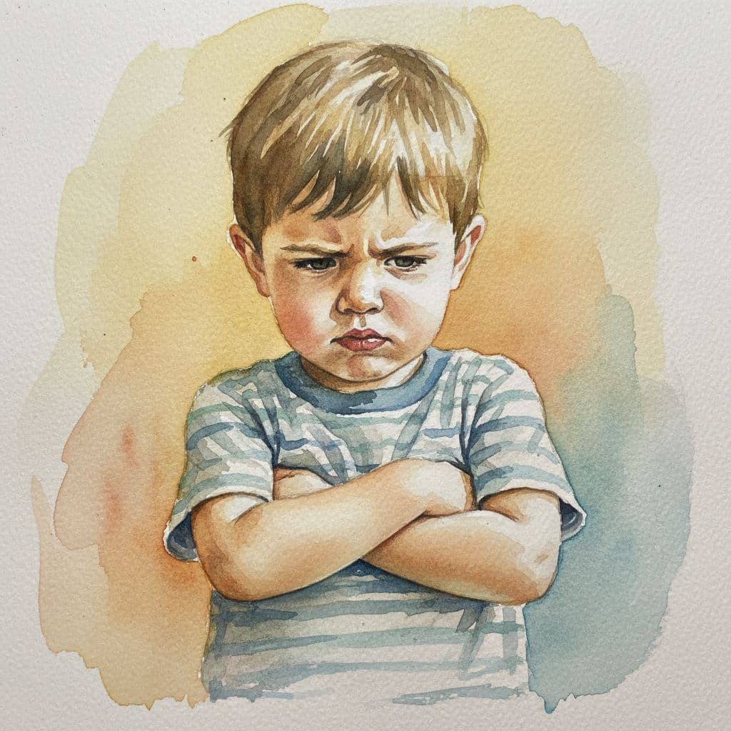 child looking cross with arms crossed child looking cross with arms crossed