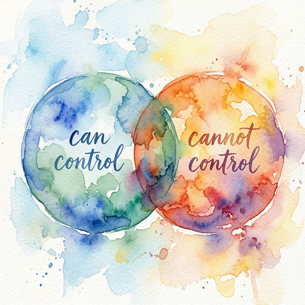 2 circles, one says can control and other says cannot control 2 circles, one says can control and other says cannot control