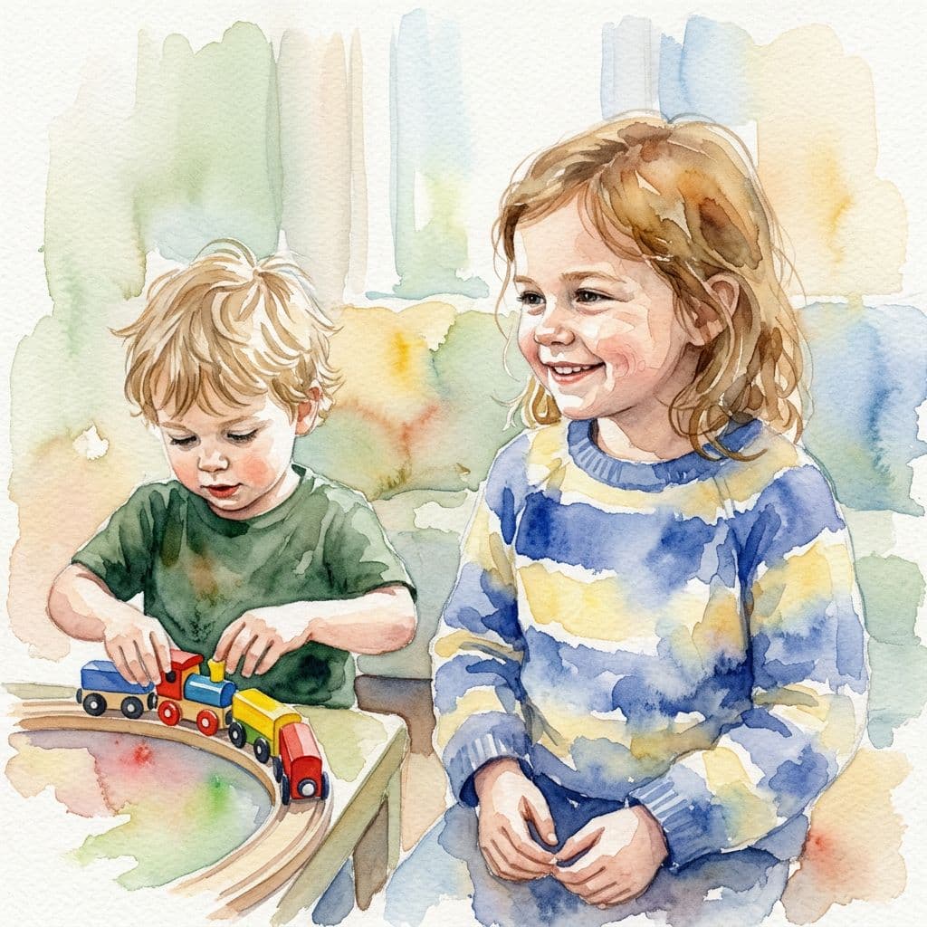 smiling girl waiting to play with a toy smiling girl waiting to play with a toy