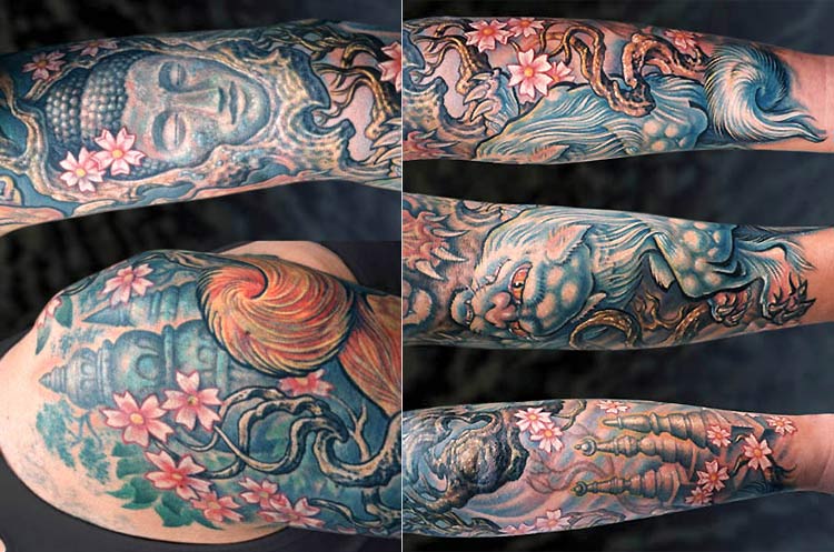 Foo Dog - Buddha Sleeve by Guy Aitchison