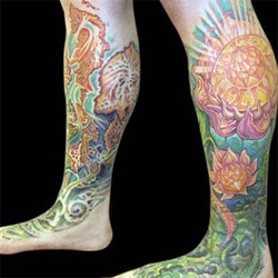 Flower Leg to Foot Sleeve, Another Angle
