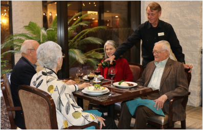Chef-prepared dining at The Towers Laguna Woods independent living