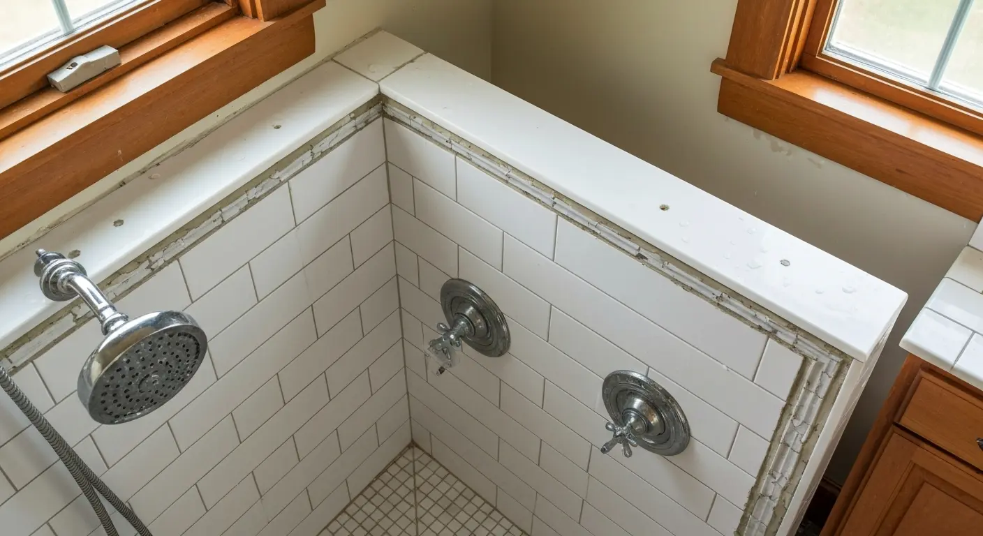 Tile shower installation