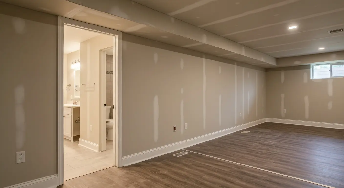 Finished basement in Sewell