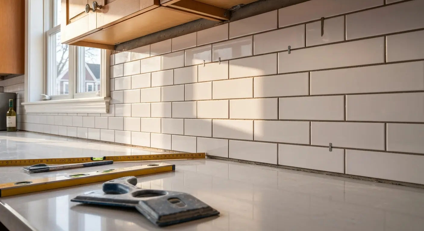 Kitchen tile backsplash project