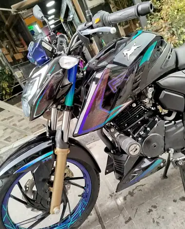 Restauración camaleón azul y morado