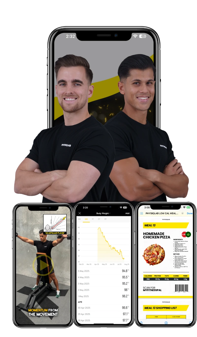The PhysiqLab app - training programs, weight tracking, and meal plans