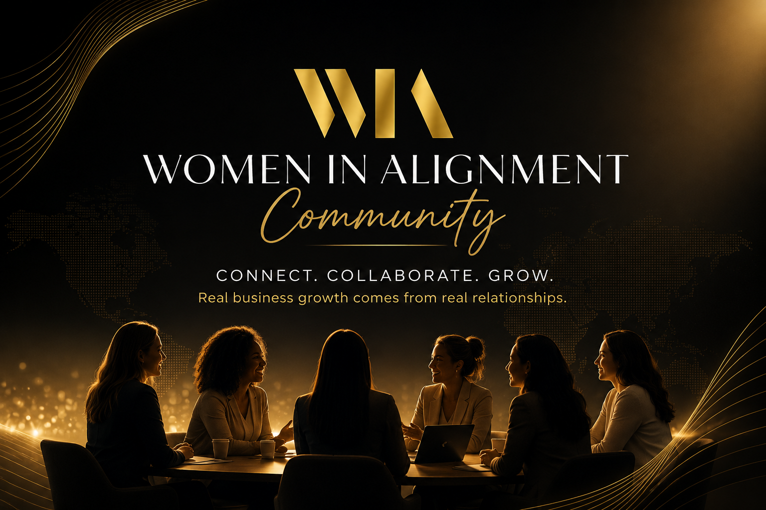 Women in alignment community banner Women in alignment community banner