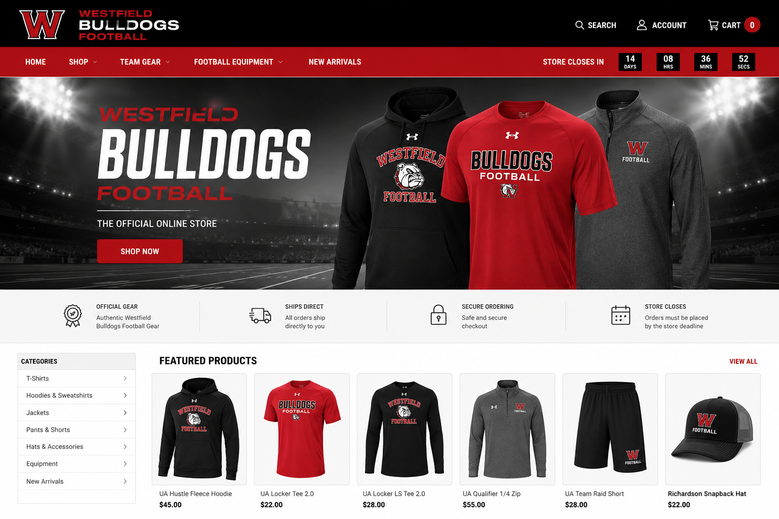 Sample branded online store built by I'll Print 4U!