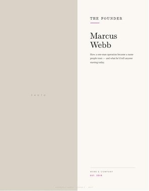 Business and launch cover design