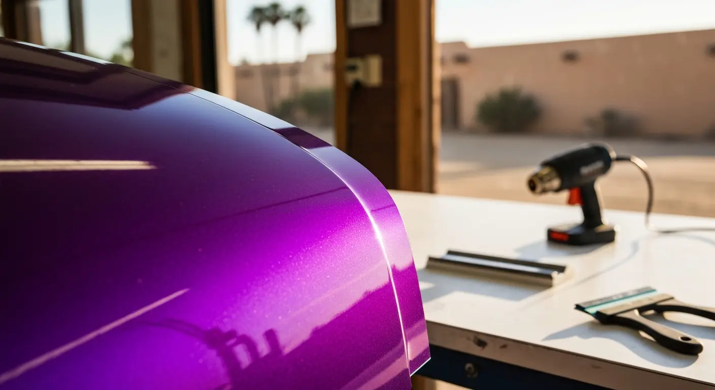 Color change vinyl wrap