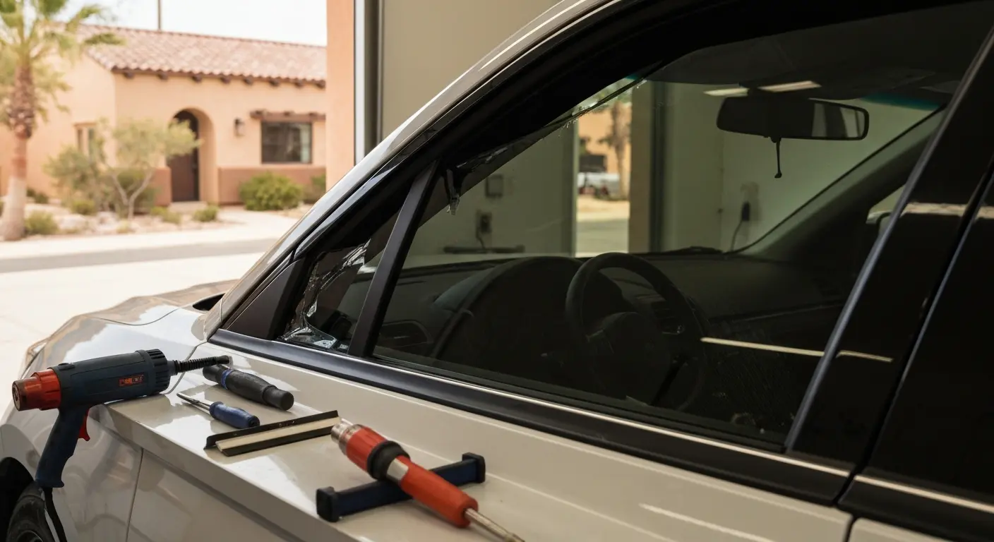 Carbon window tint application