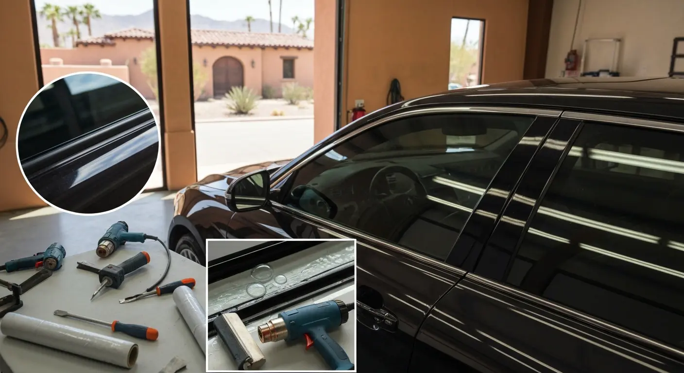 Automotive ceramic window tinting