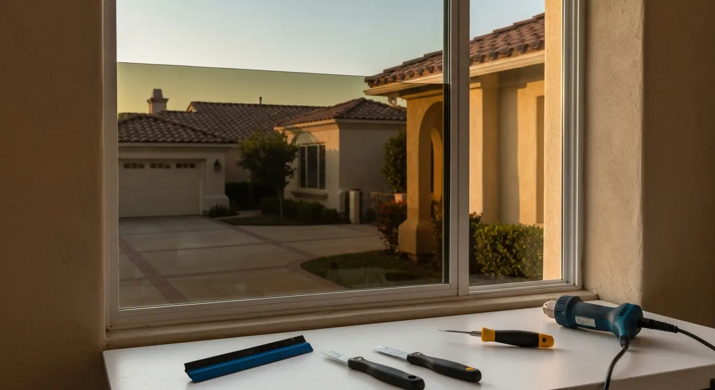 Carbon window tint installation