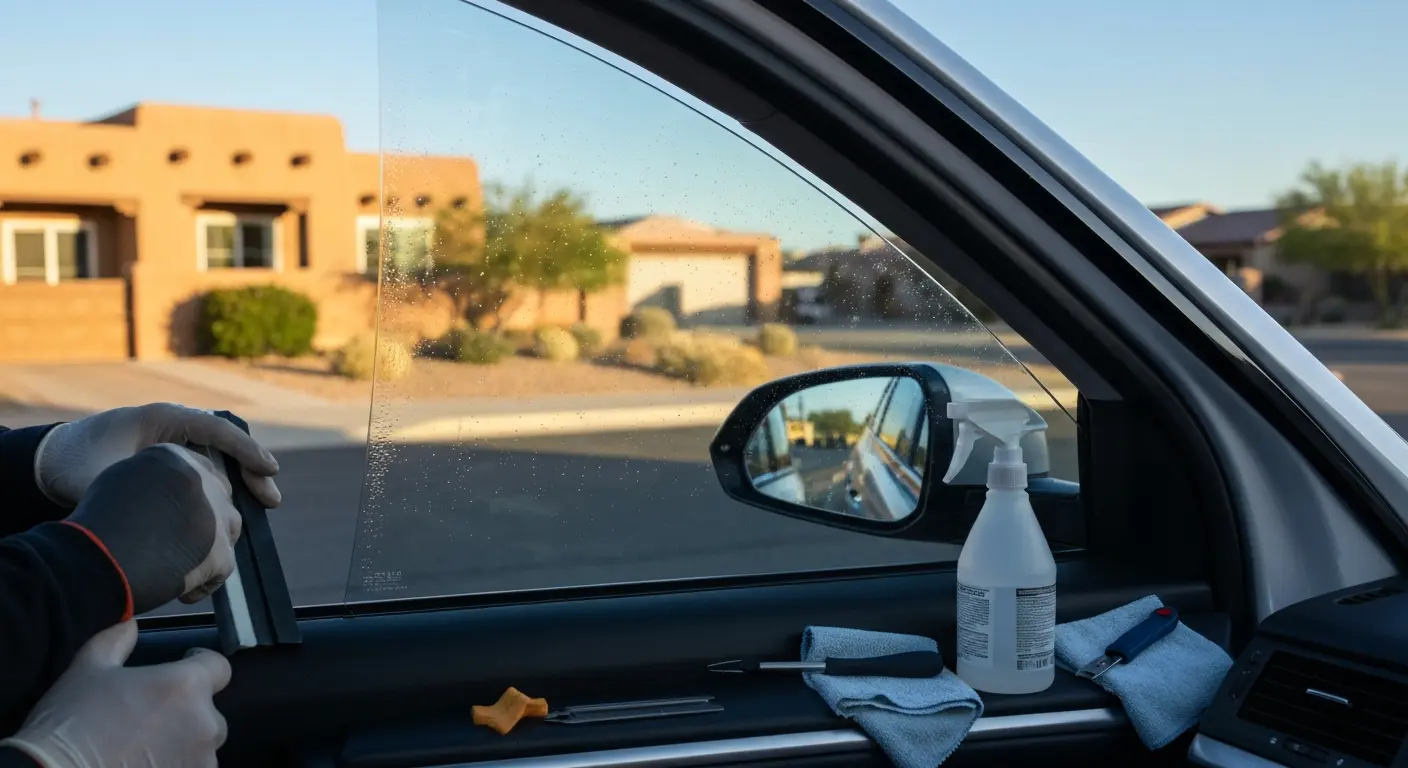 Ceramic window tint application