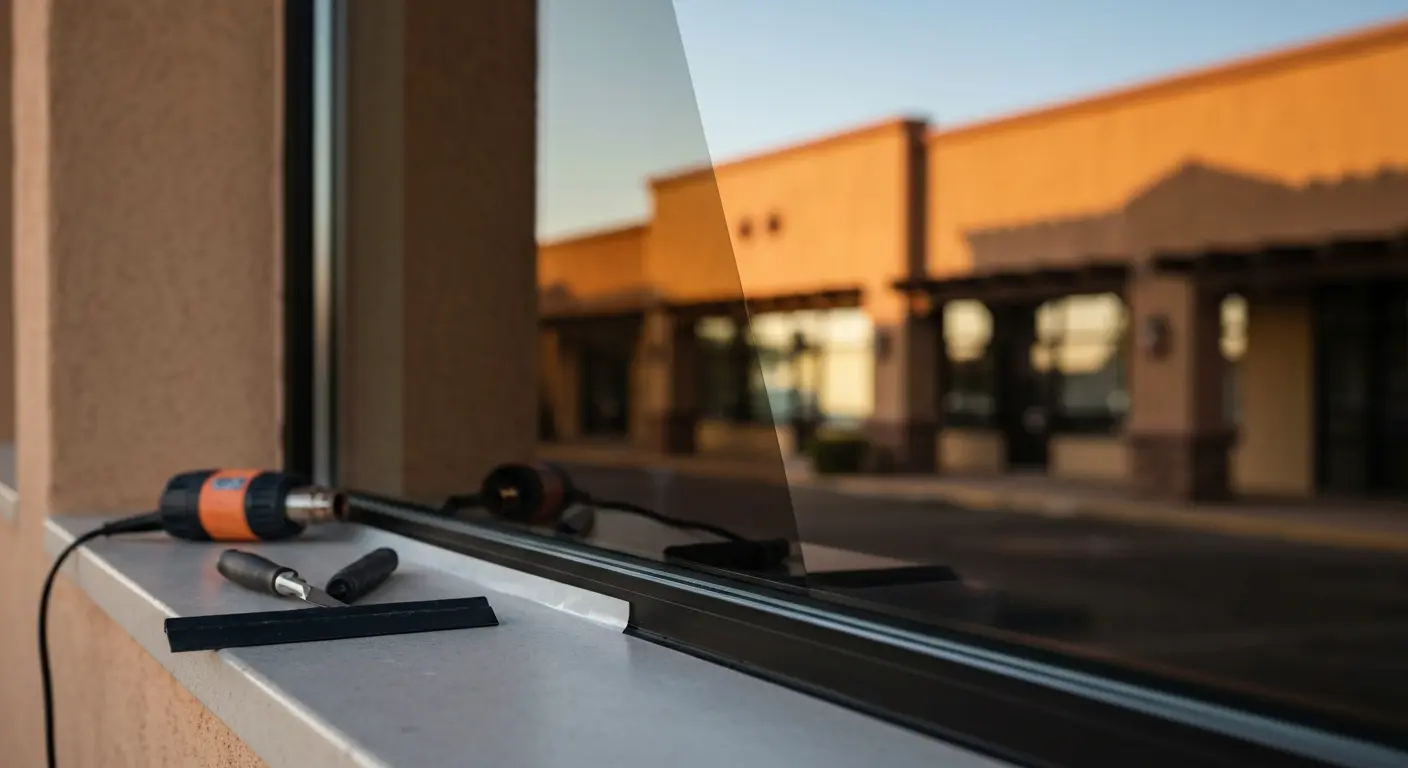 Commercial window tinting for Perris storefront