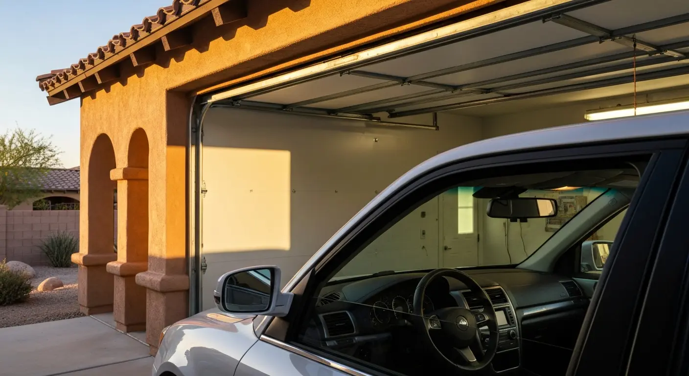 Multi-car garage in residential home