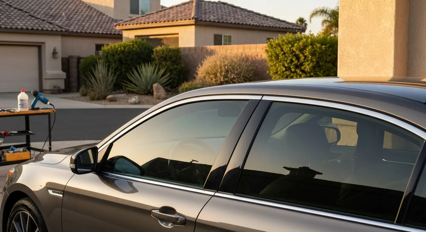 Carbon window tint installation