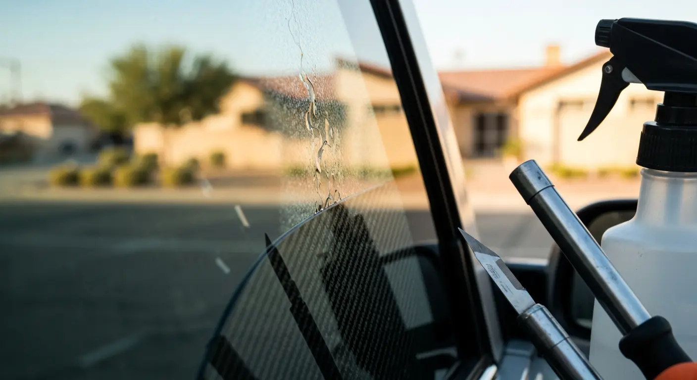 Carbon window tint on vehicle in Perris CA
