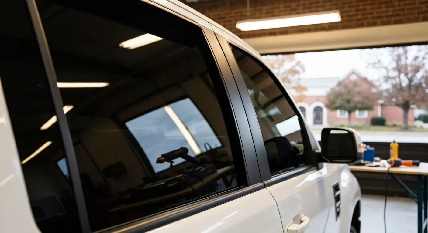 Carbon window tint on truck