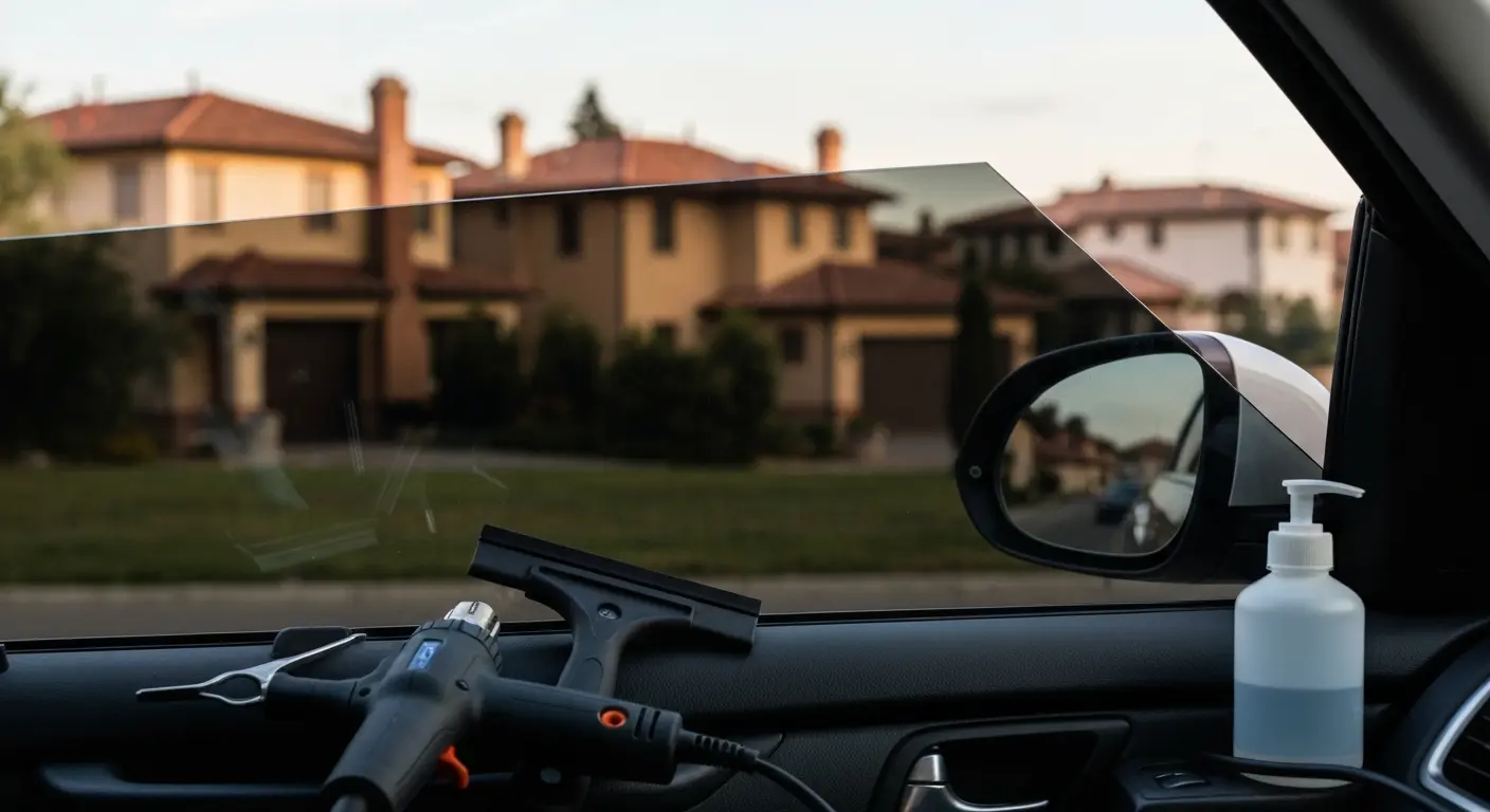 Automotive window tint application