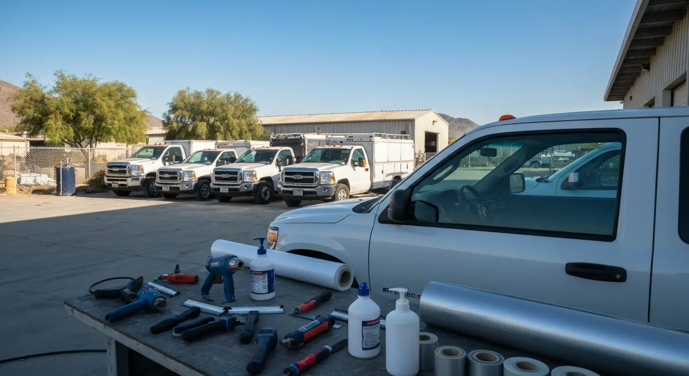 Commercial tinting for fleet vehicles
