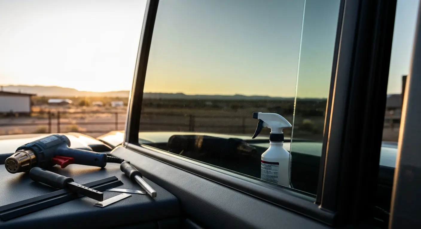 Ceramic window tint application