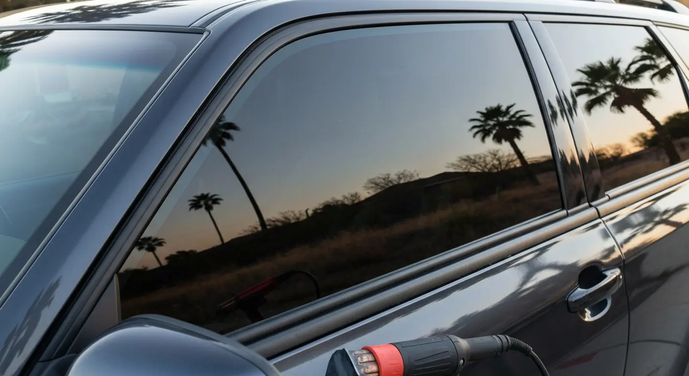 Carbon window tint matte finish