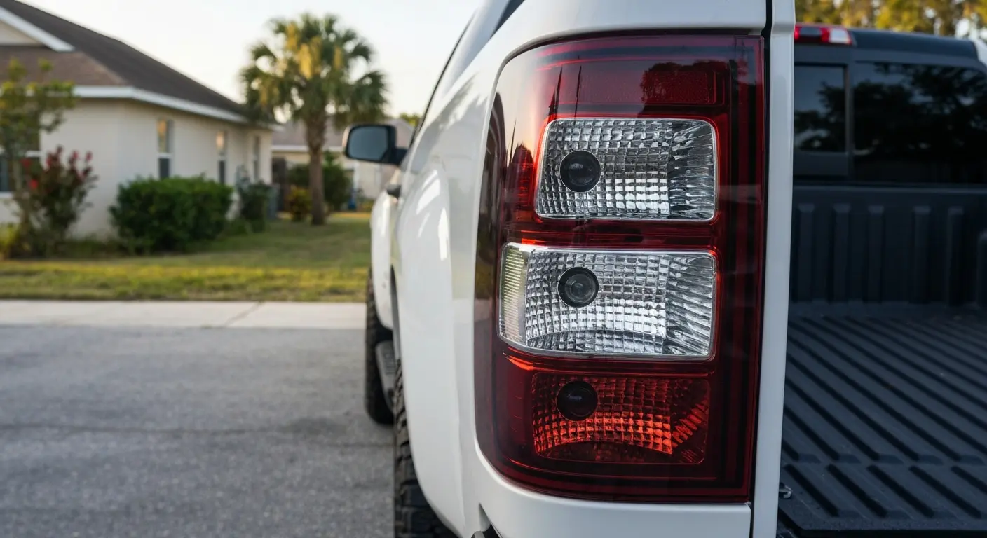 Tail light tinting example Lakeland Village