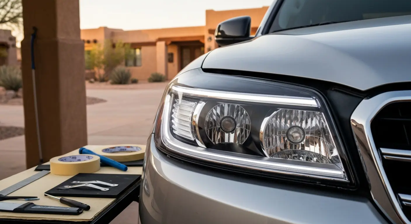 Headlight and taillight tint