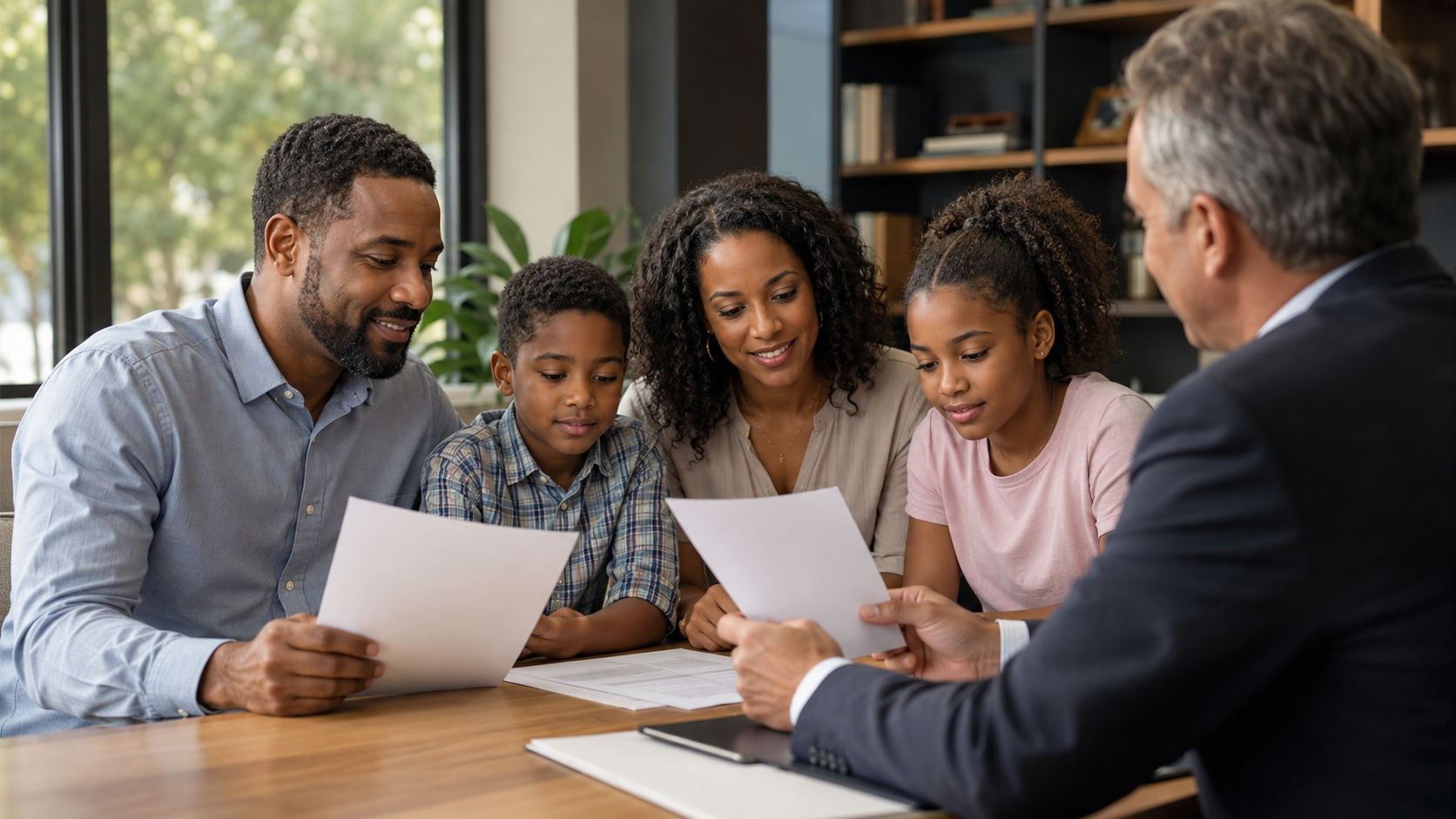 Memphis family reviewing financial goals and Term Life Insurance protection strategy