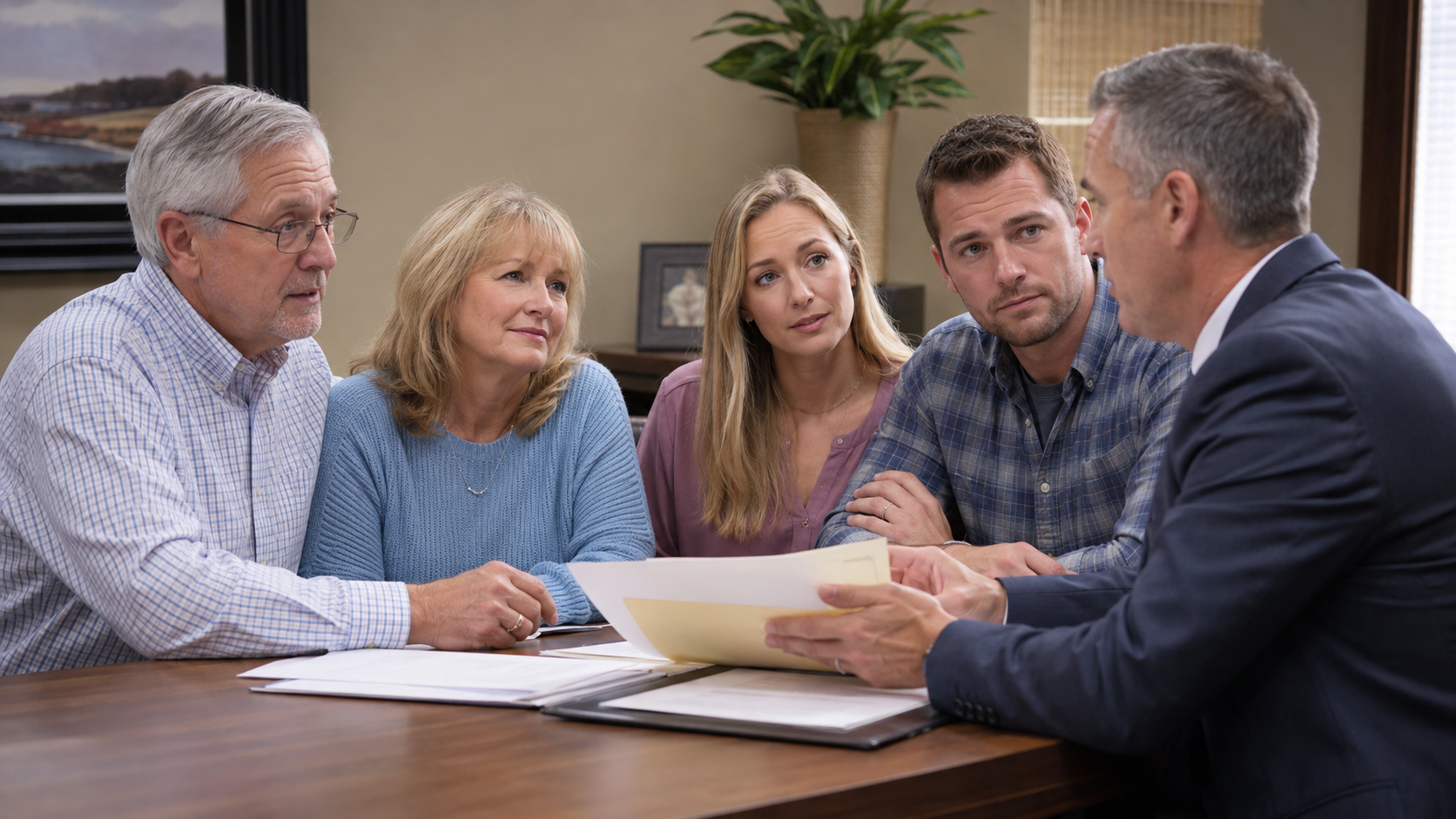 Olive Branch Mississippi family comparing Final Expense Insurance options with an independent advisor