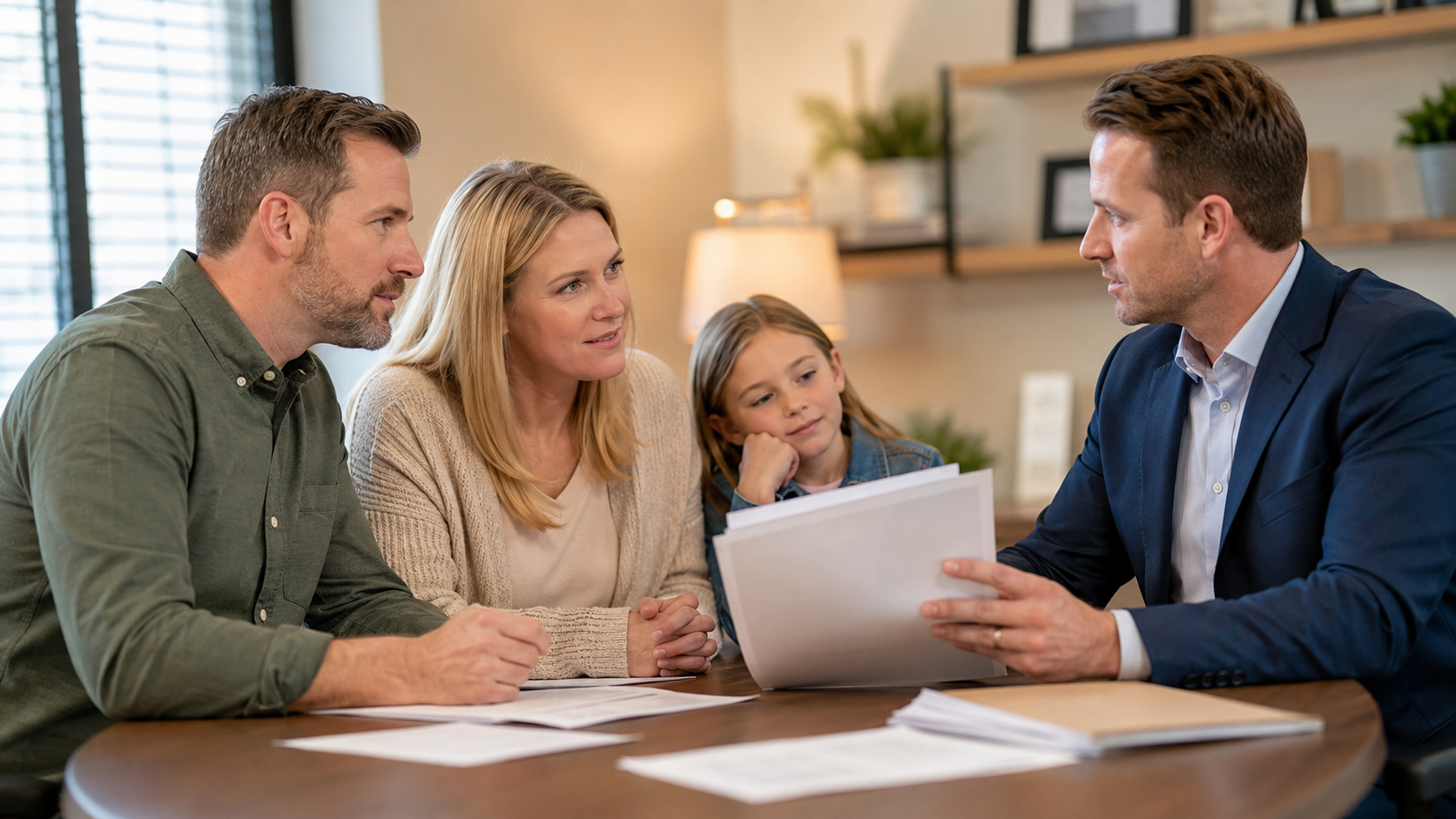 Horn Lake Mississippi family reviewing Term Life Insurance benefits with a trusted advisor