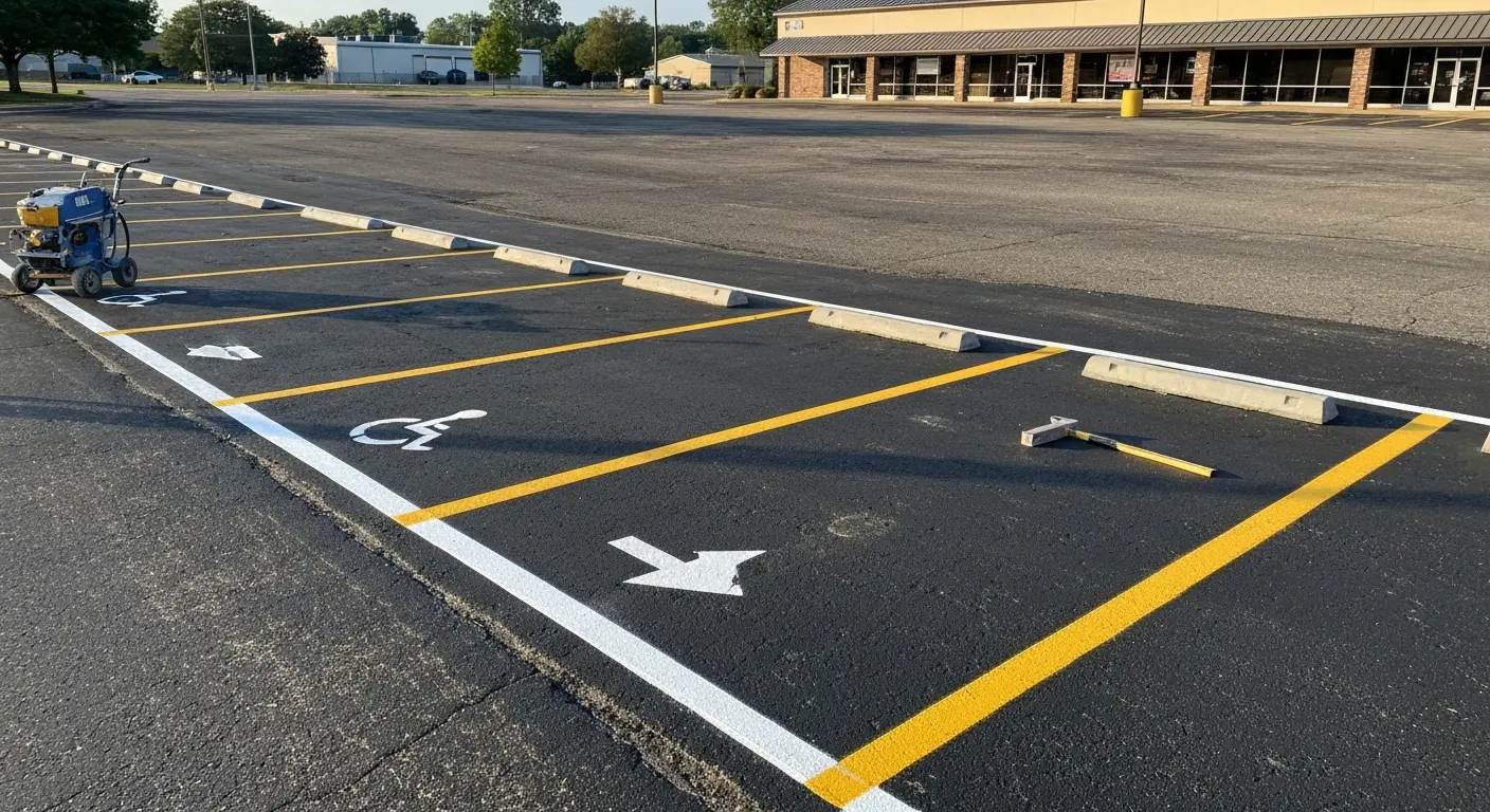 Traffic line painting