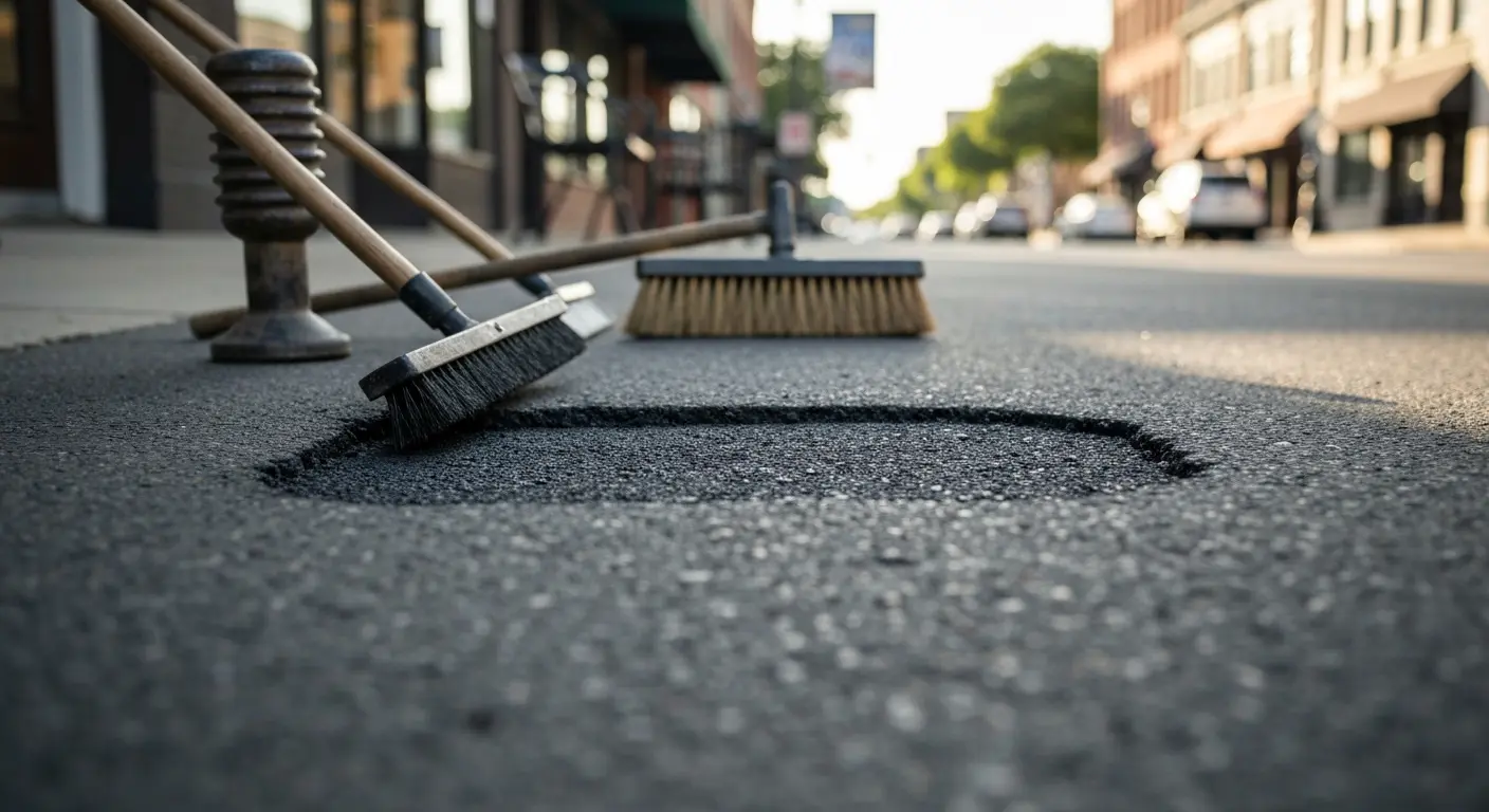 Asphalt crack repair and patching