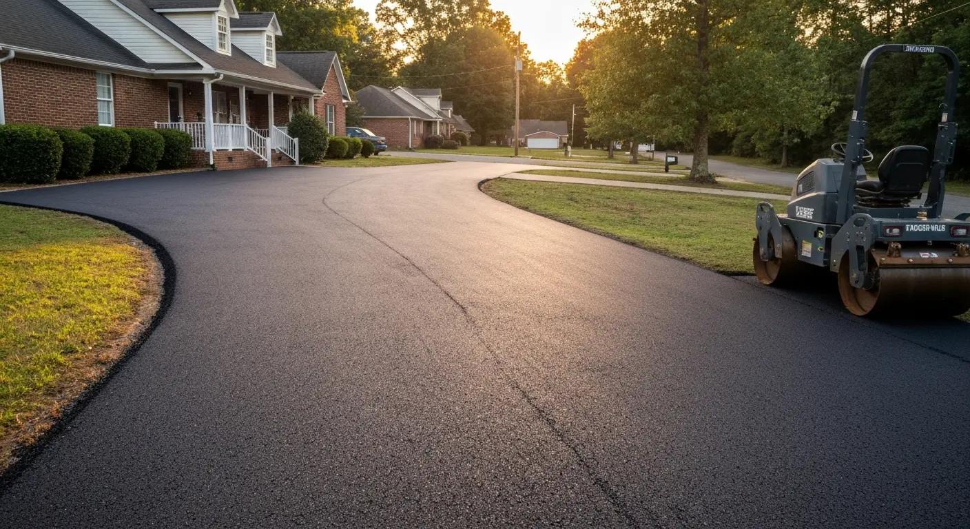 Asphalt paving project
