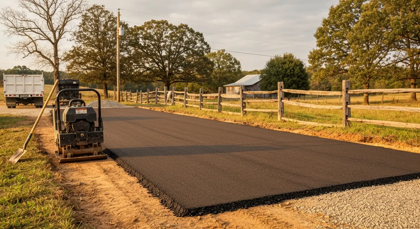 Recycled asphalt installation
