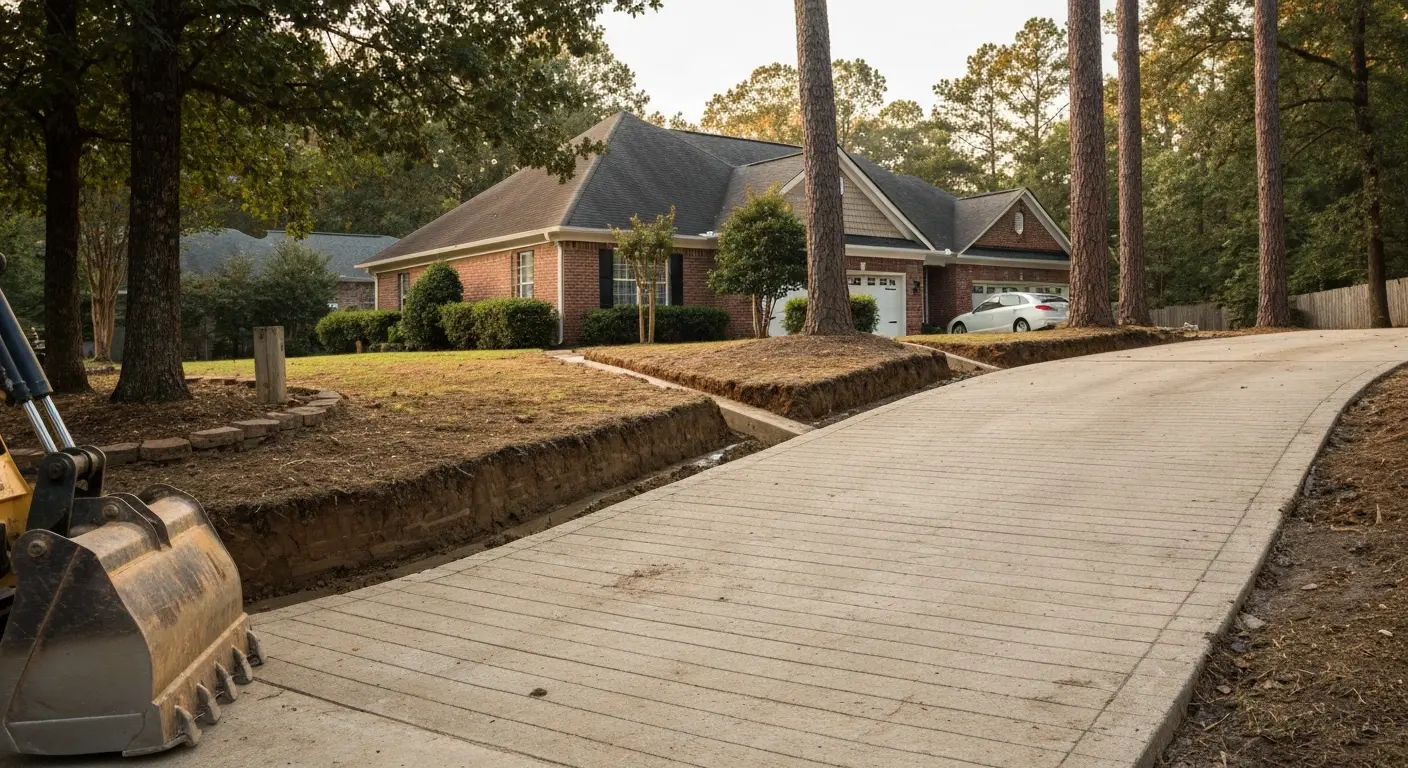 Grading and excavation work