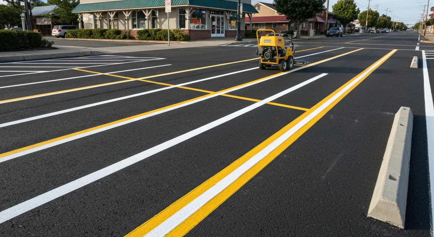 Traffic line painting