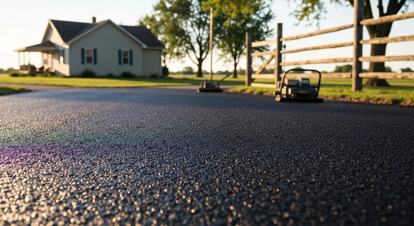 Tar and chip surface