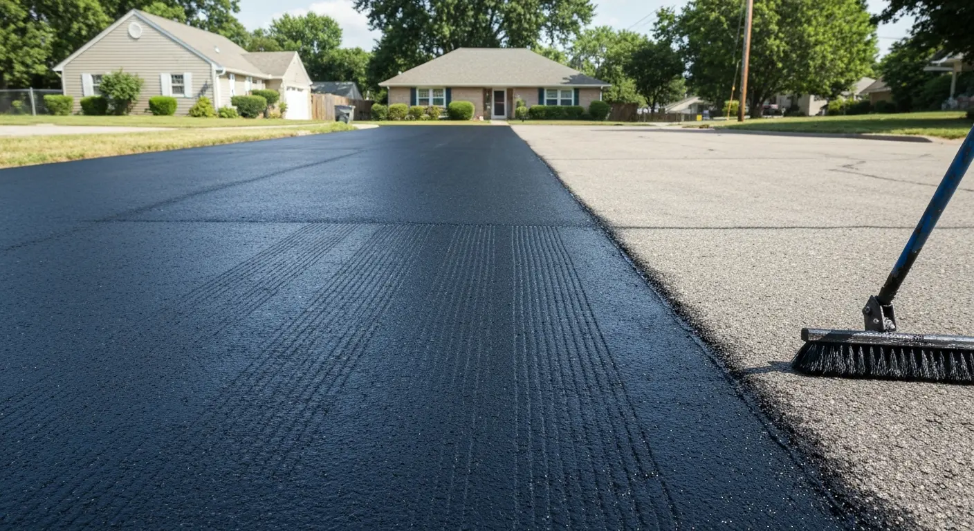 Asphalt sealcoating service