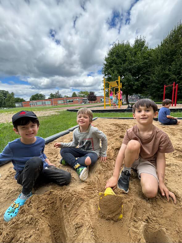 Happy children at camp